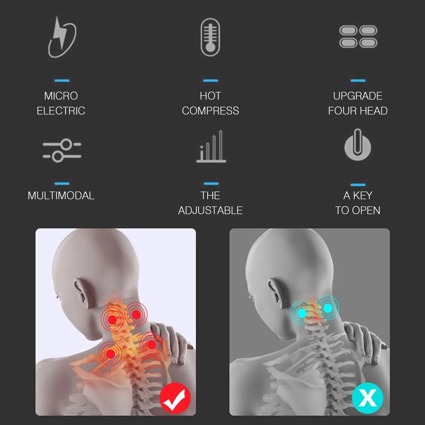PulseNeck™ – Smart Heating & EMS Neck Massager